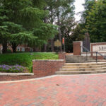 Landscape image of entrance to Mercer University