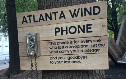 The Atlanta Wind Phone is moving from Woodruff Park to Oakland Cemetery.