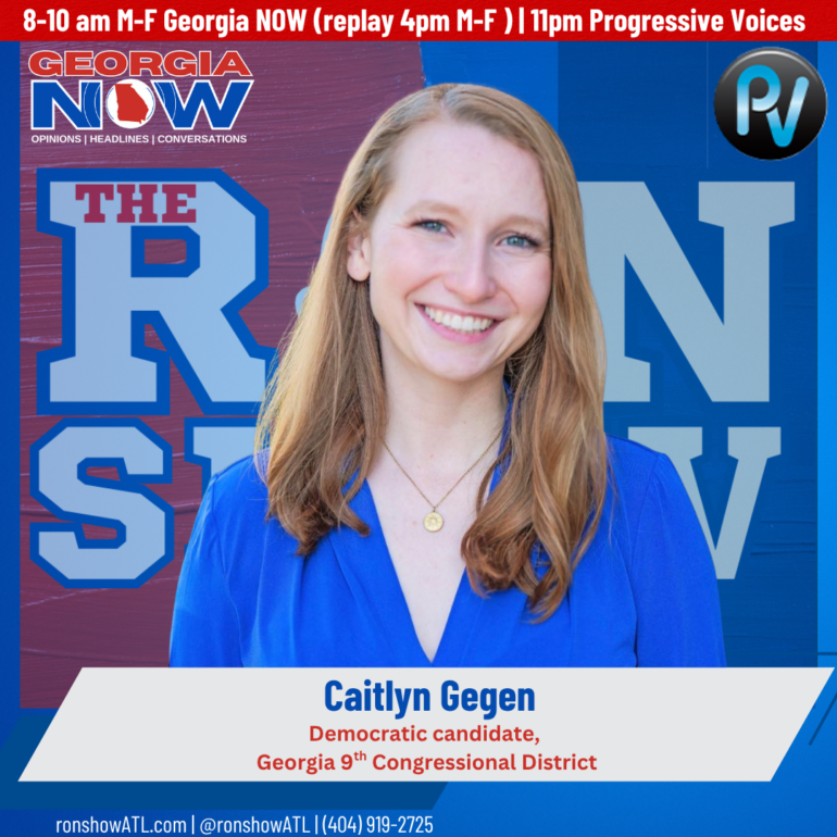Caitlyn Gegen, canaidate for Congress, joined The Ron Show Tuesday.