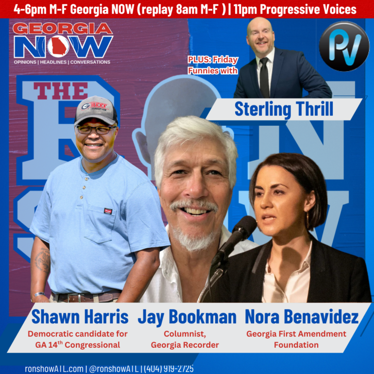 Shawn Harris, Jay Bookman, Nora Benavidez and Sterling Thrill joined The Ron Show Friday.