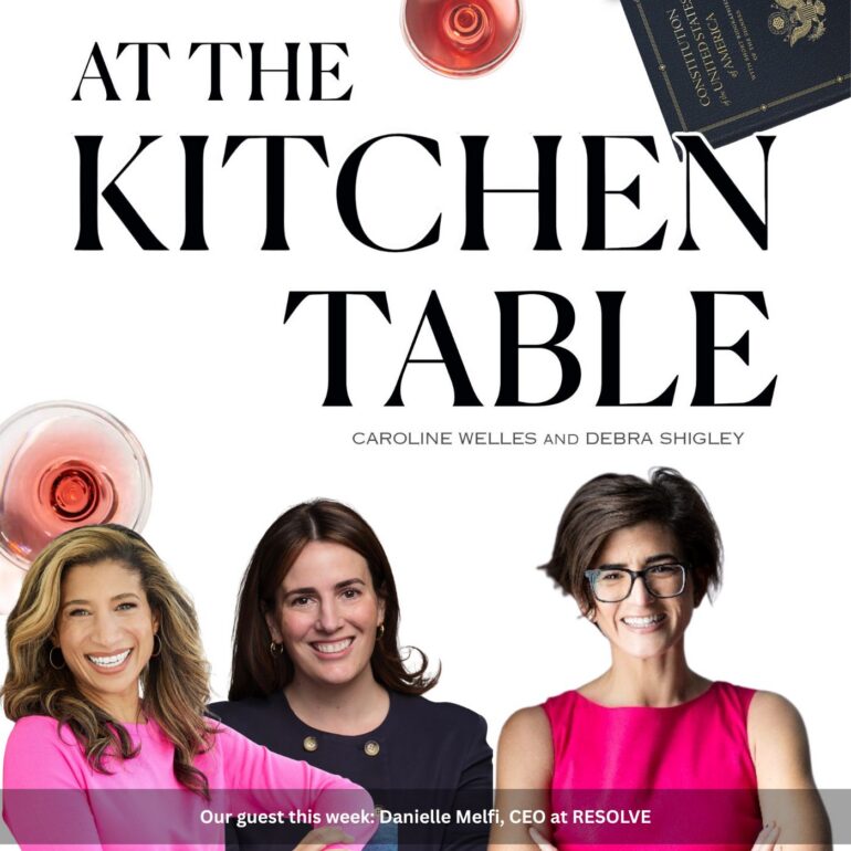 RESOLVE CEO Danielle Melfi slid up to the kitchen table to talk "family-building" rights, post Alabama Supreme Court in vitro ruling.