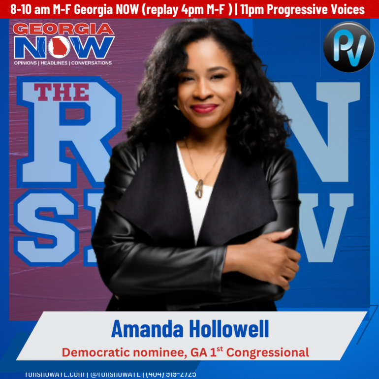 Democratic Congressional nominee (GA 1) Amanda Hollowell joined The Ron Show Wednesday.