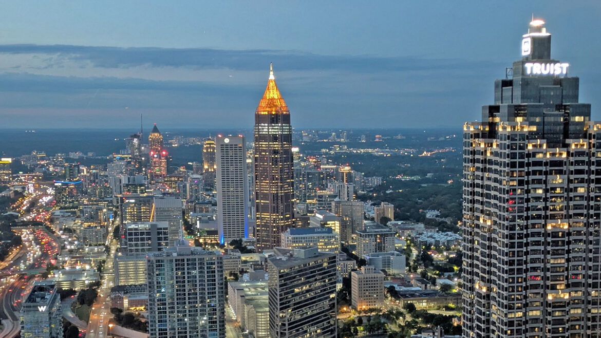 Atlanta skyline with Bank of America Plaza in the center