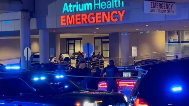 Outside photo of the Entrance to Atrium Health Emergency Room in Macon, GA